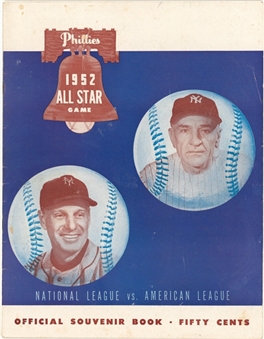 1952 All Star Game Multi-Signed Program With 48 Signatures Including Jackie Robinson, Satchel Paige & Roy Campanella (PSA/DNA)